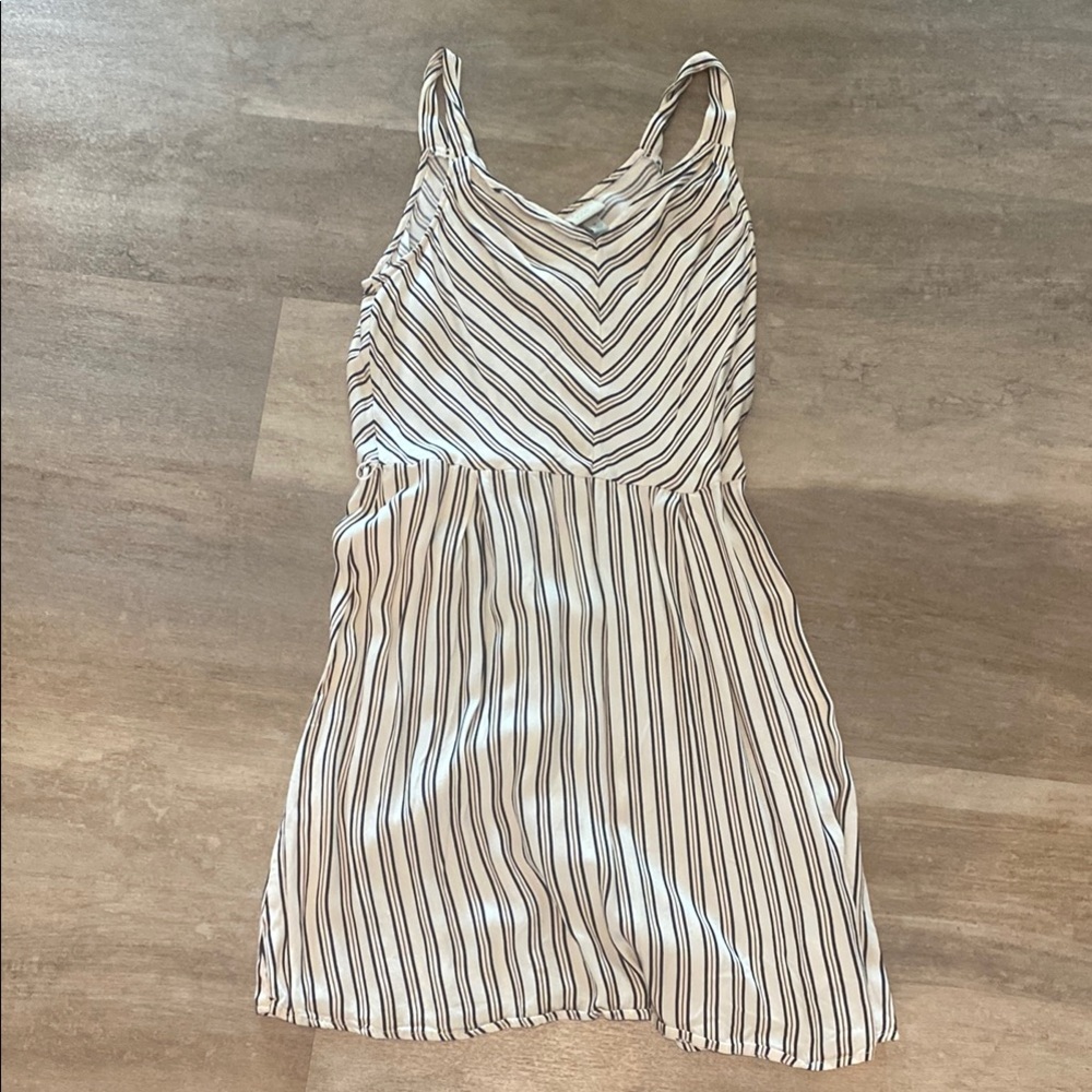 A New Day Cream and Black Striped Top